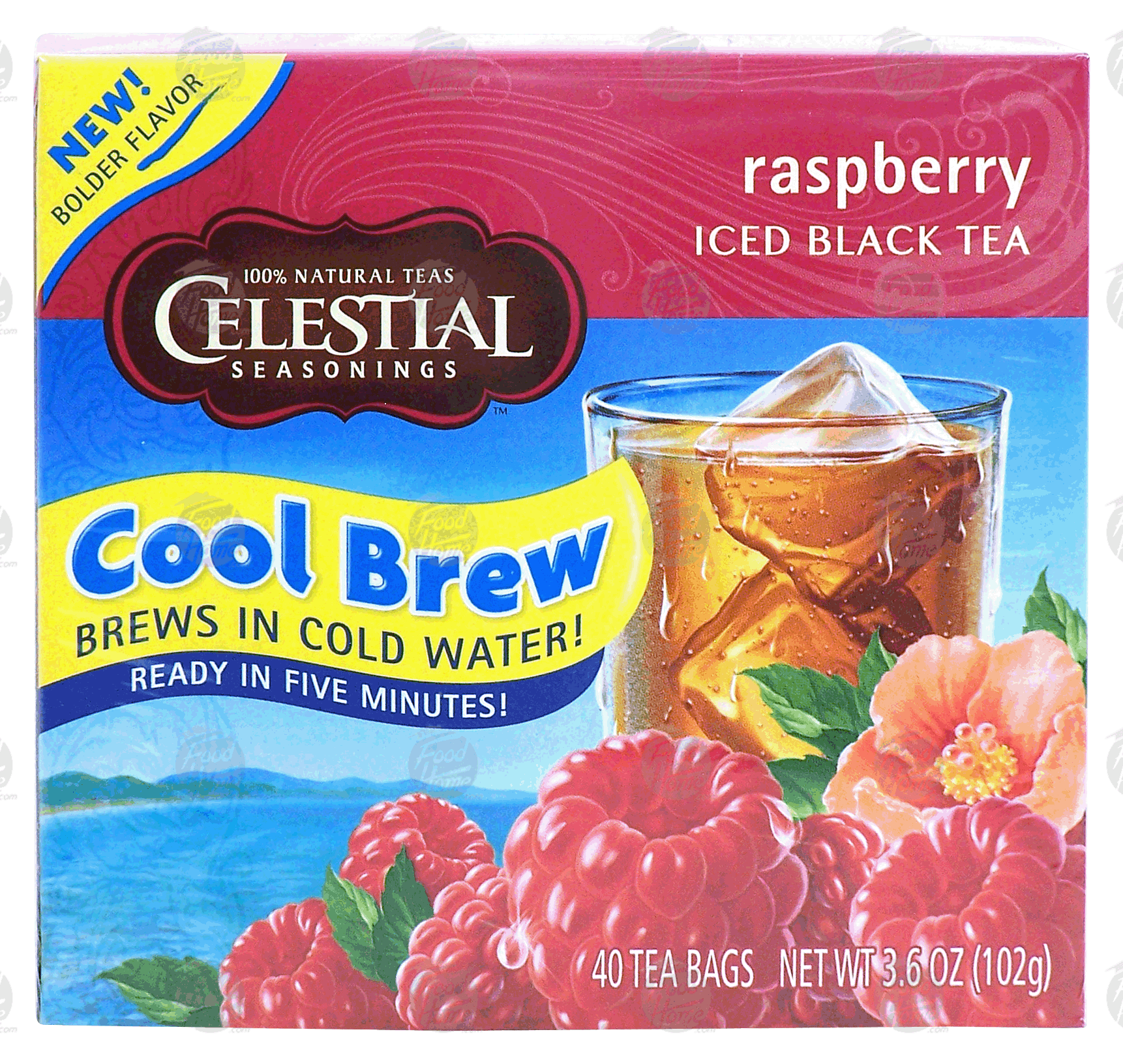 Celestial Seasonings  raspberry ice cool brew ice tea, 40 tea bags Full-Size Picture